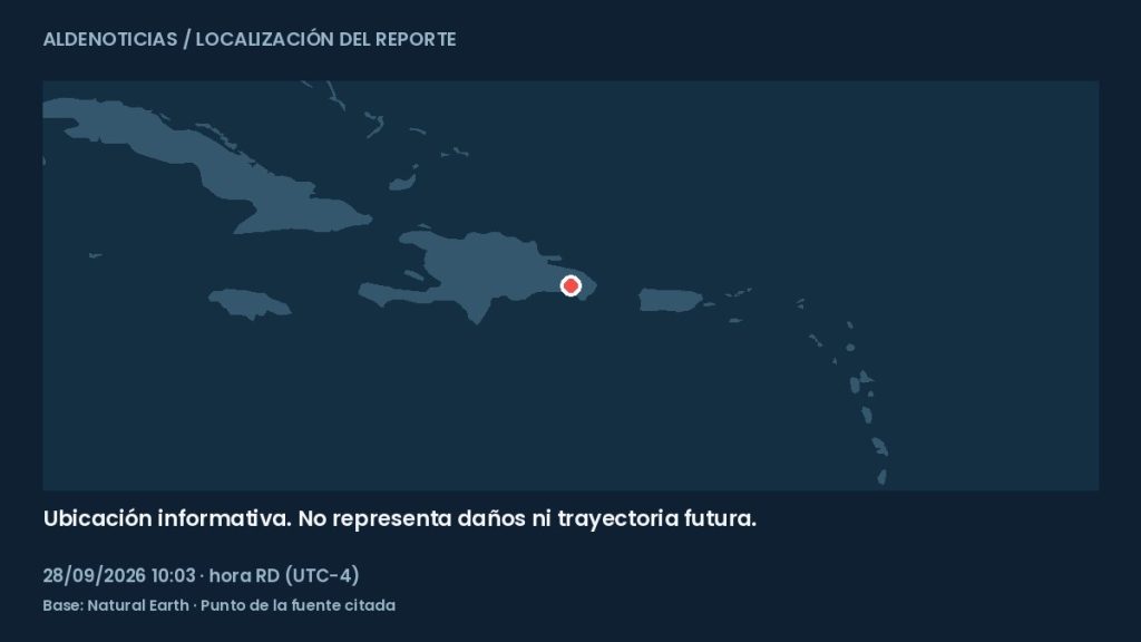 Mapa informativo: 2 km al oeste de Guaymate, República Dominicana