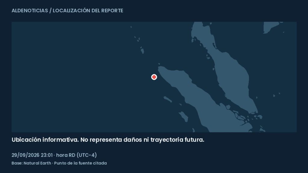 Mapa informativo: 112 km al sur-suroeste de Banda Aceh, Indonesia