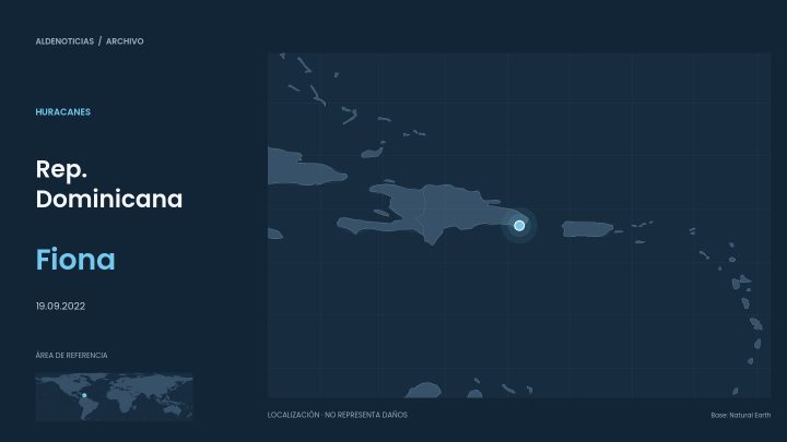 Mapa de referencia de Rep. Dominicana para el archivo del huracán fiona