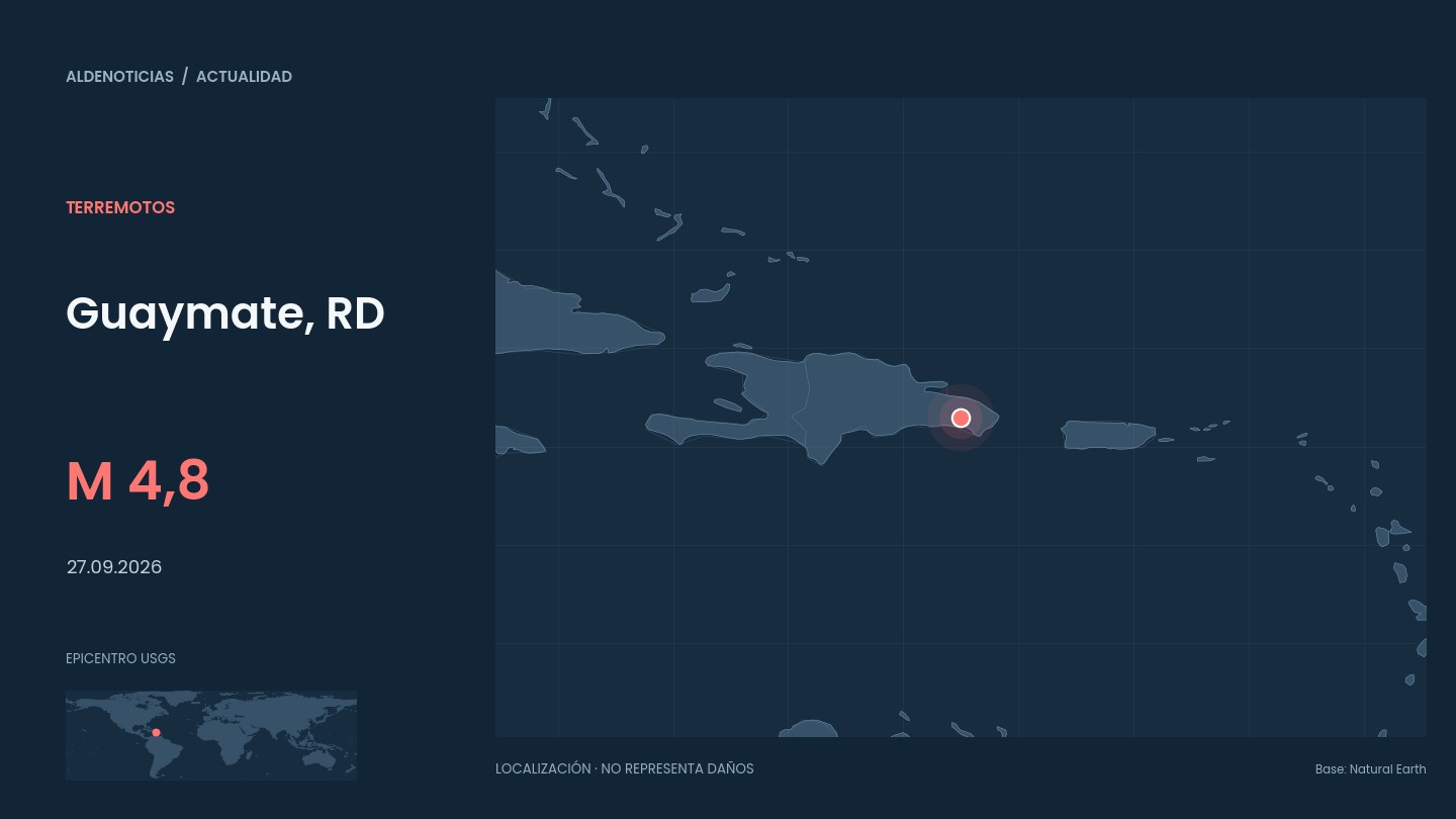 Mapa de ubicación: Guaymate, RD, M 4,8, 2026-09-27