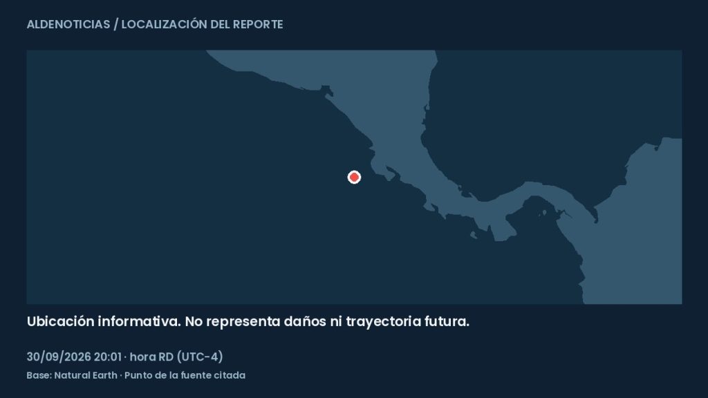 Mapa informativo: 94 km al suroeste de Tamarindo, Costa Rica