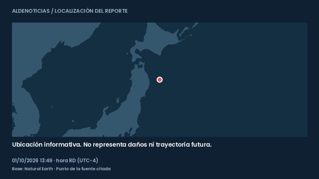 Mapa informativo: 108 km al este-noreste de Miyako, Japón