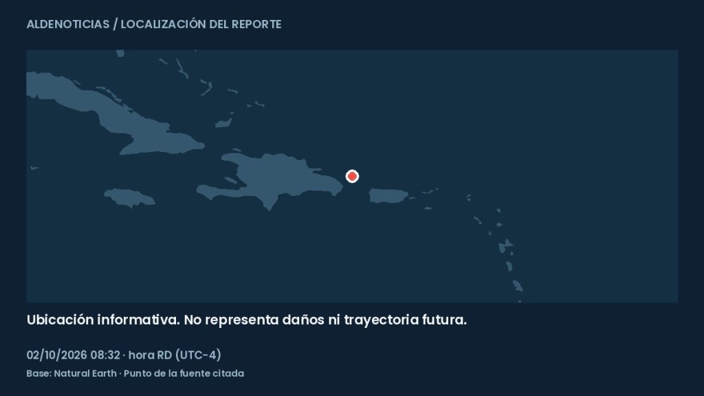 Mapa informativo: 66 km al noreste de Punta Cana, República Dominicana