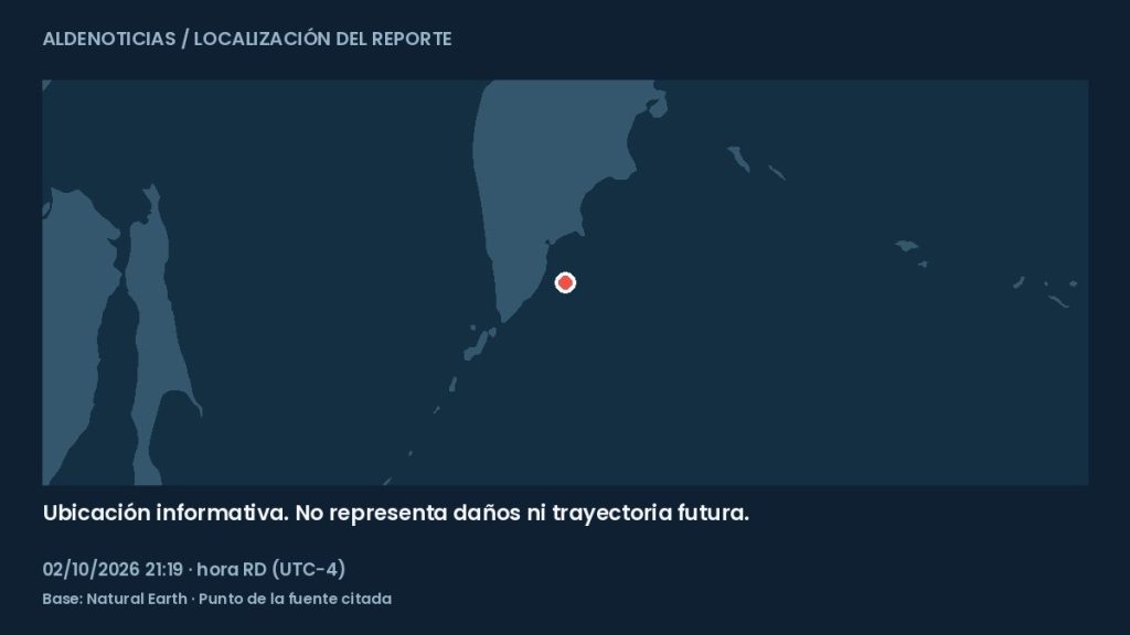 Mapa informativo: 121 km al sur-sureste de Vilyuchinsk, Rusia