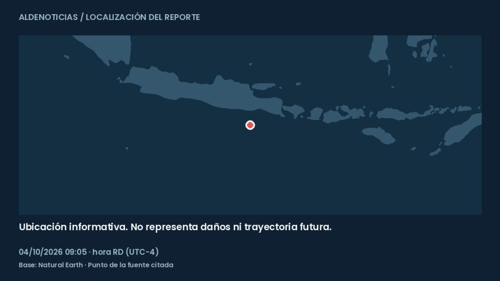 Mapa informativo: 110 km al sur de Dampit, Indonesia