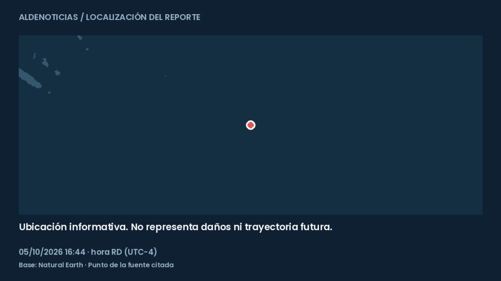 Mapa informativo: al sur de the Fiyi Islands