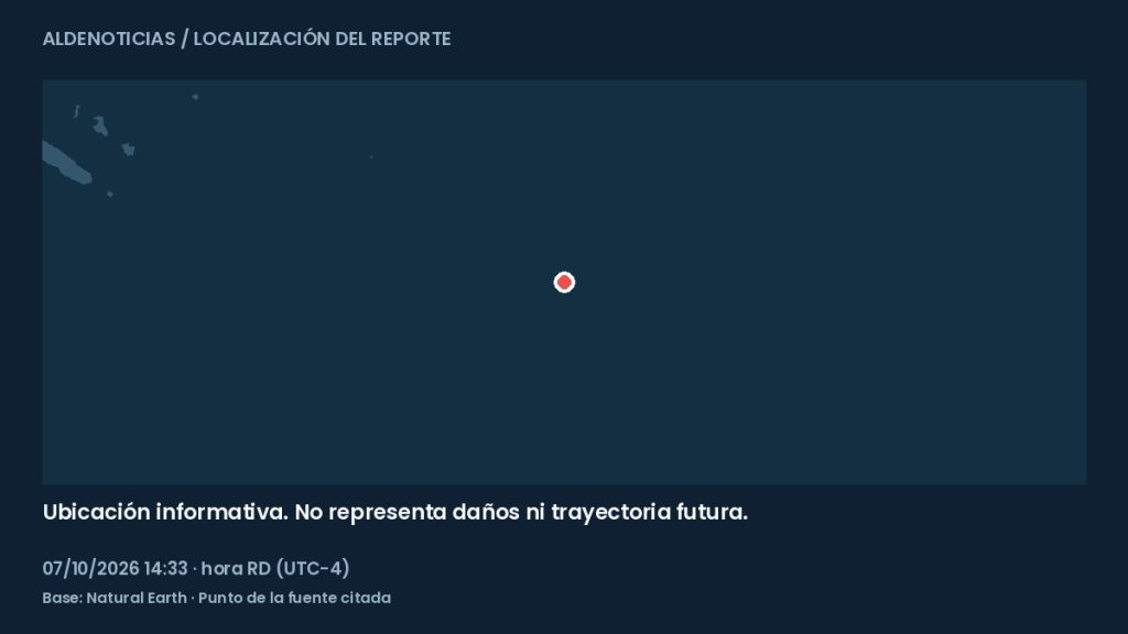 Mapa informativo: al sur de the Fiyi Islands
